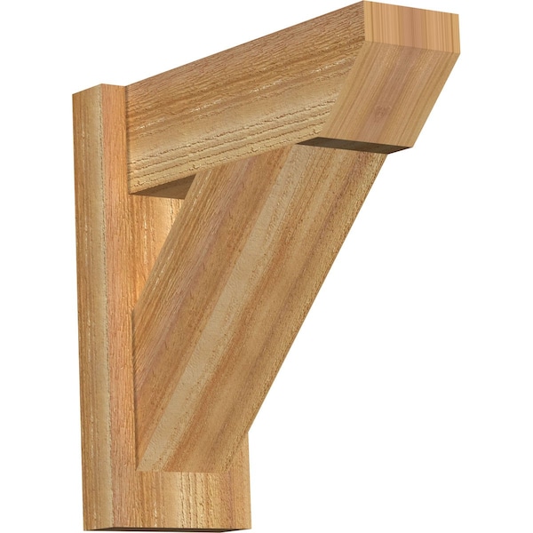 Ekena Millwork Traditional Slat Rough Sawn Outlooker, Western Red Cedar, 6"W x 16"D x 16"H OUT06X16X16TRA06RWR - main
